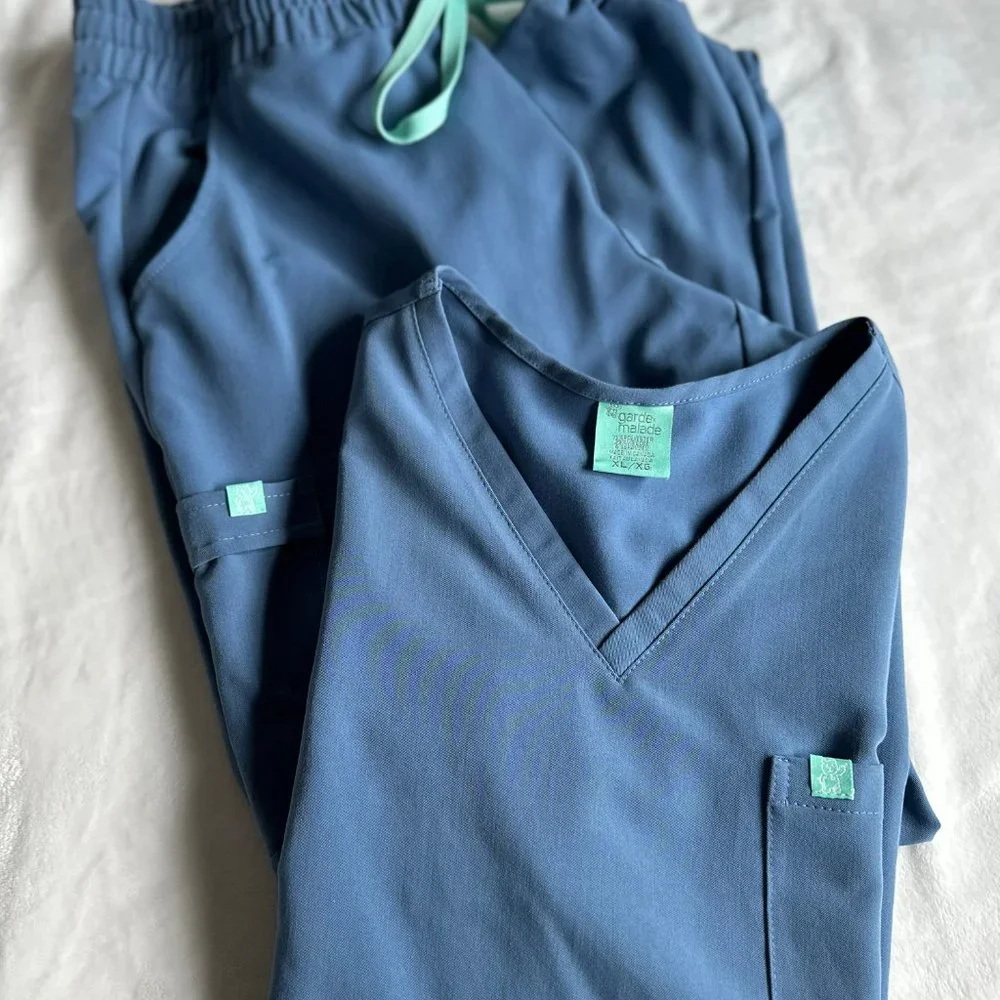 Garde Malade Scrub Set - Bleu - Picture 4 of 6